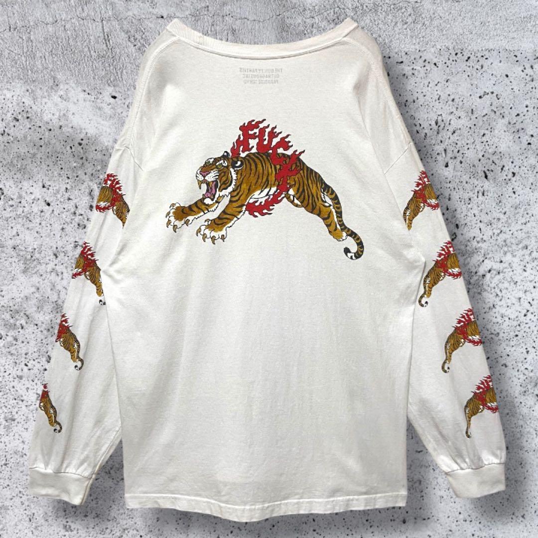【入手困難コラボ・希少XL】ワコマリア×ティムリーハイ Tシャツ 白 タイガー