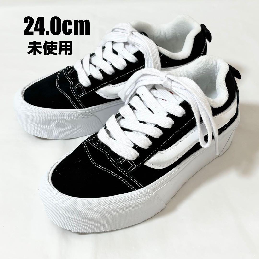 新品未使用✨VANS バンズ・KNU SKOOL ニュースクール 厚底 24cm