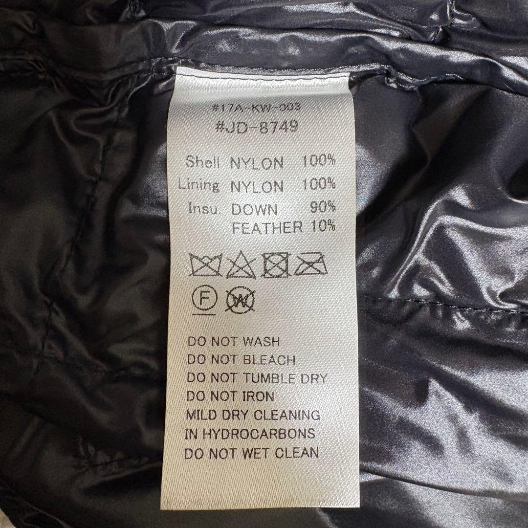 ダントン クルーネックインナーベスト ブラック ダウン