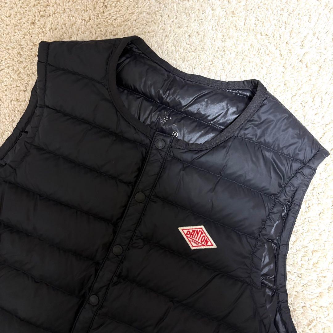 ダントン クルーネックインナーベスト ブラック ダウン