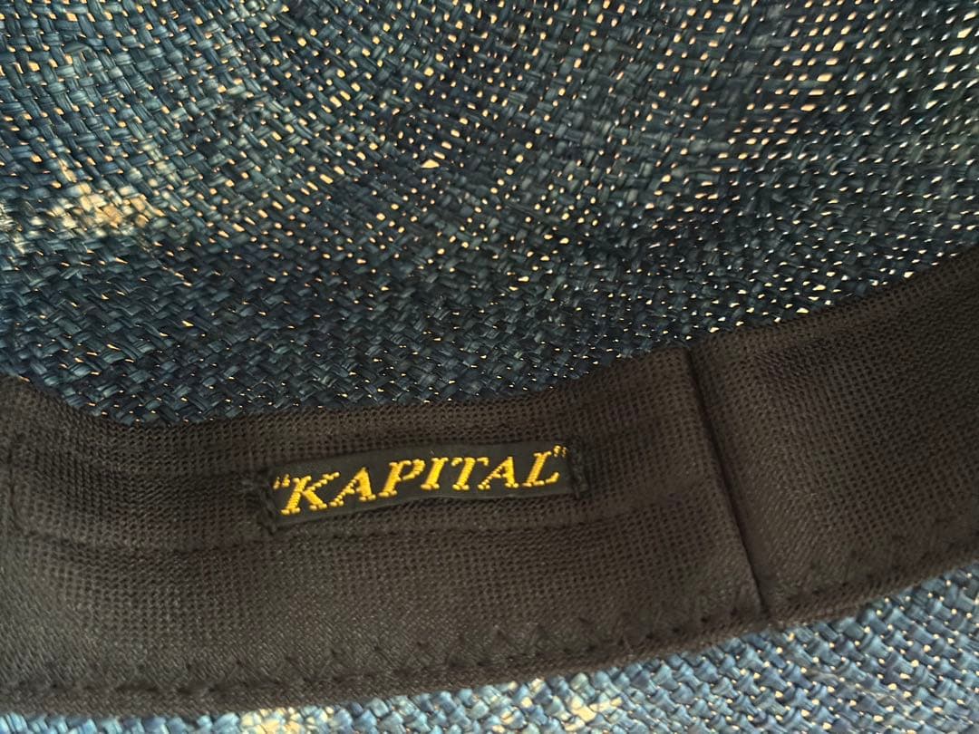 美品✨KAPITAL キャピタル　麦わら帽子　スーベニア刺繍
