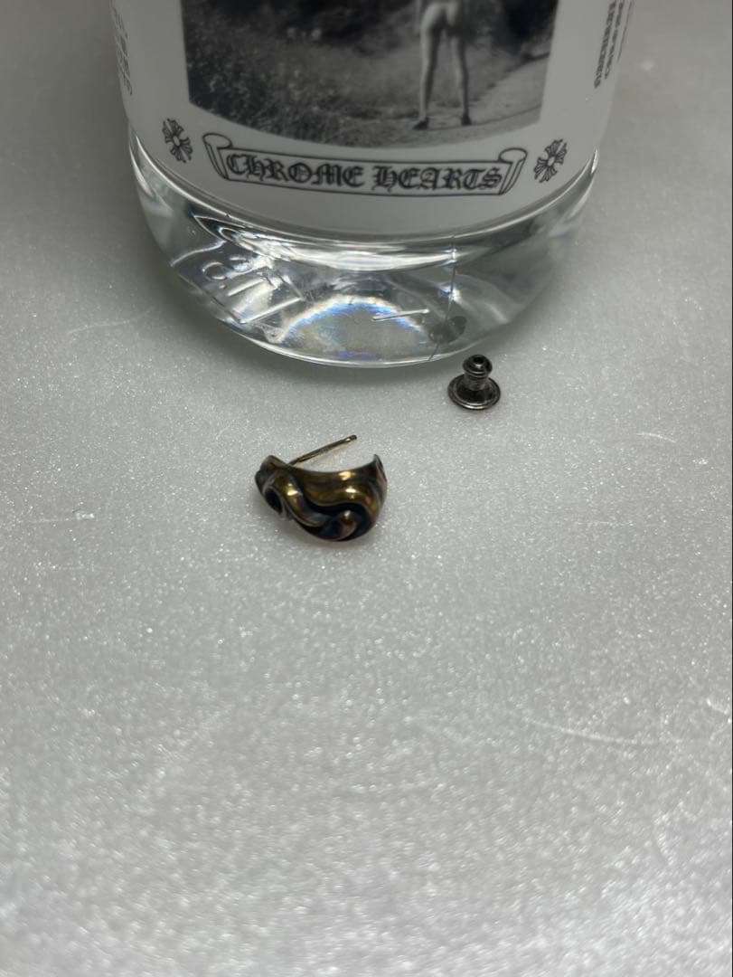 ア*シ様 クロムハーツ　ピアス　カーブドティアドロップピアス　イヤリング　水