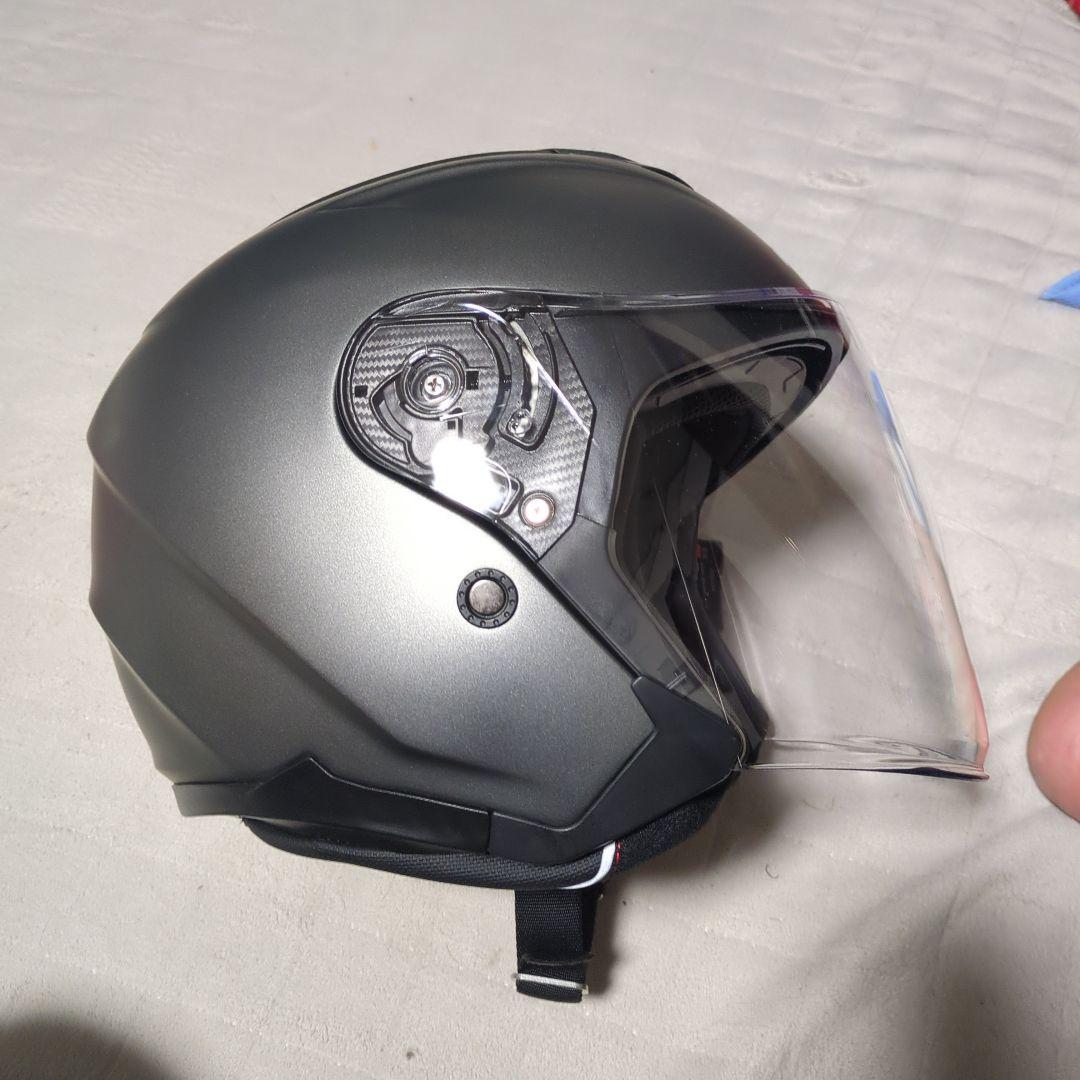 KOMINE ジェットヘルメット HK-172 マットグレー 収納袋付き