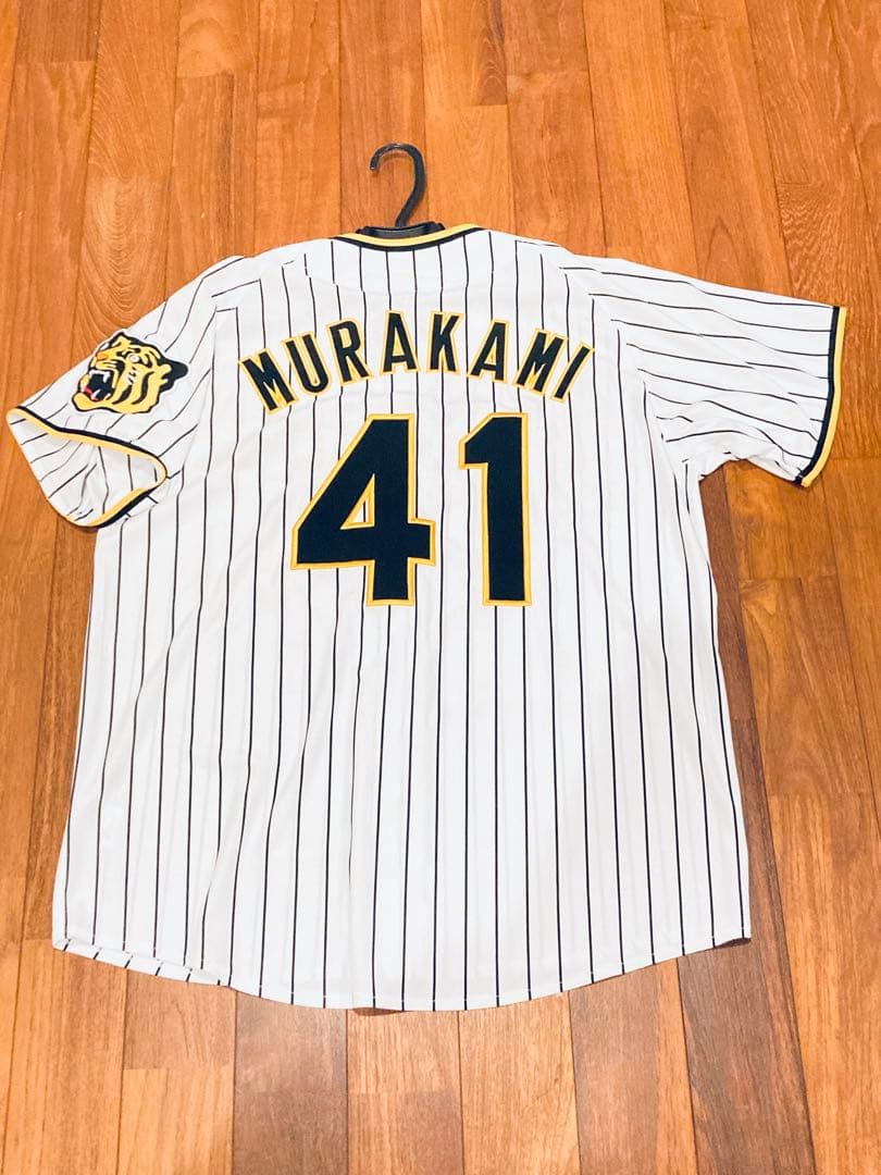 ミズノ　阪神タイガース　村上　ユニフォーム　メンズ　L 刺繍　阪神　公認　公式
