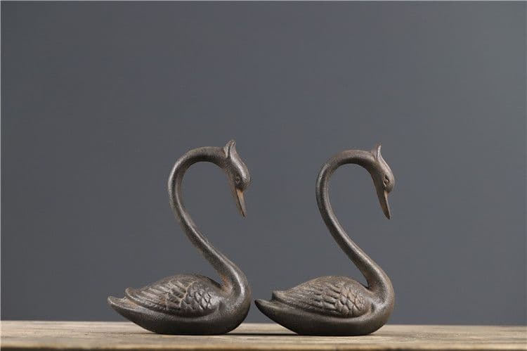 鉄器 白鳥 家 熱品 書道具 文房具 工芸品 美術品 コレクション 置物