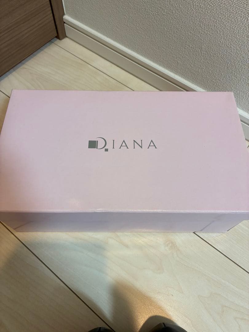 美*子様 DIANA ダイアナ　ブラック フラットシューズ リボン付き　24cm