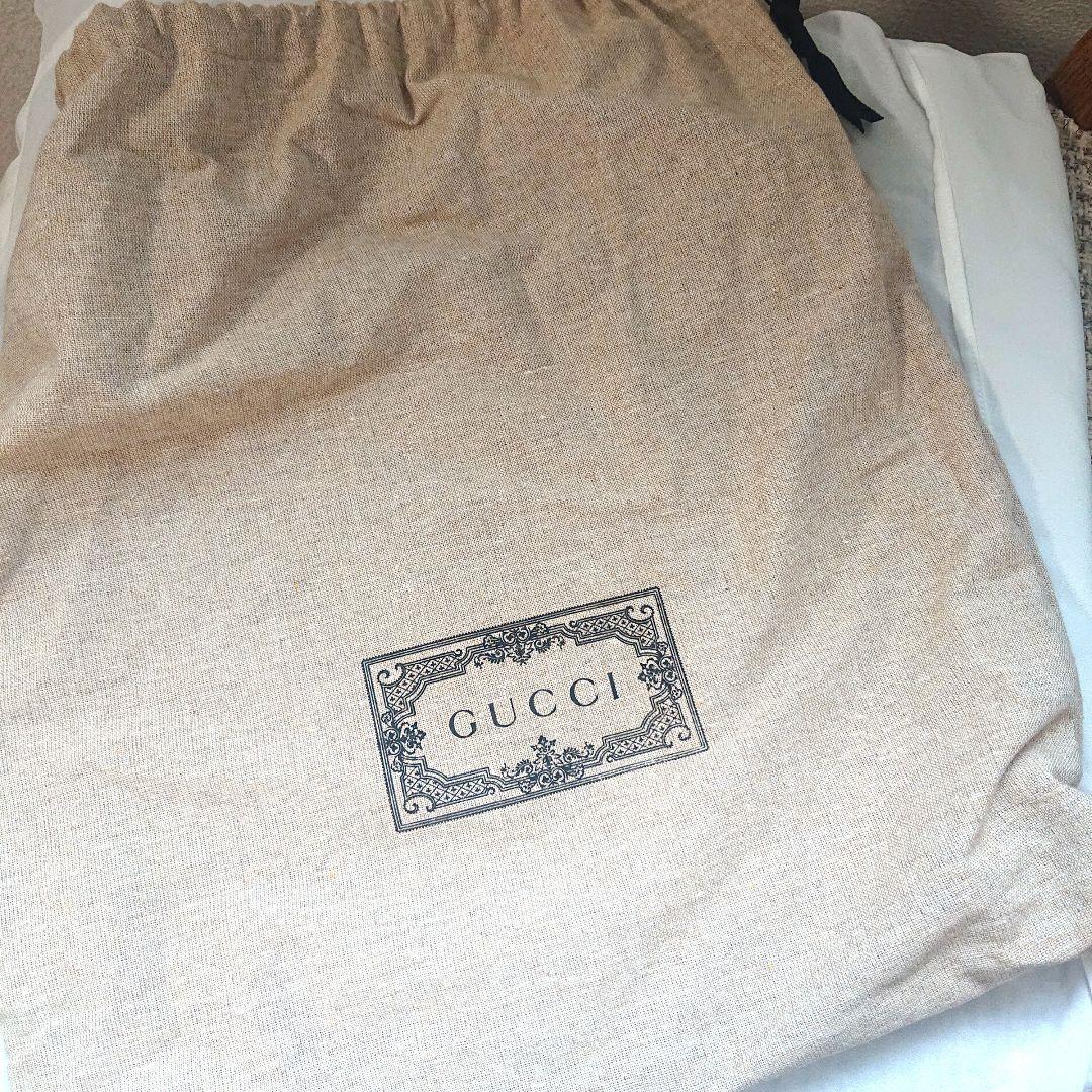 GUCCI グッチ GGパターン ラメベレー帽 青 ブルー Mサイズ 巾着つき