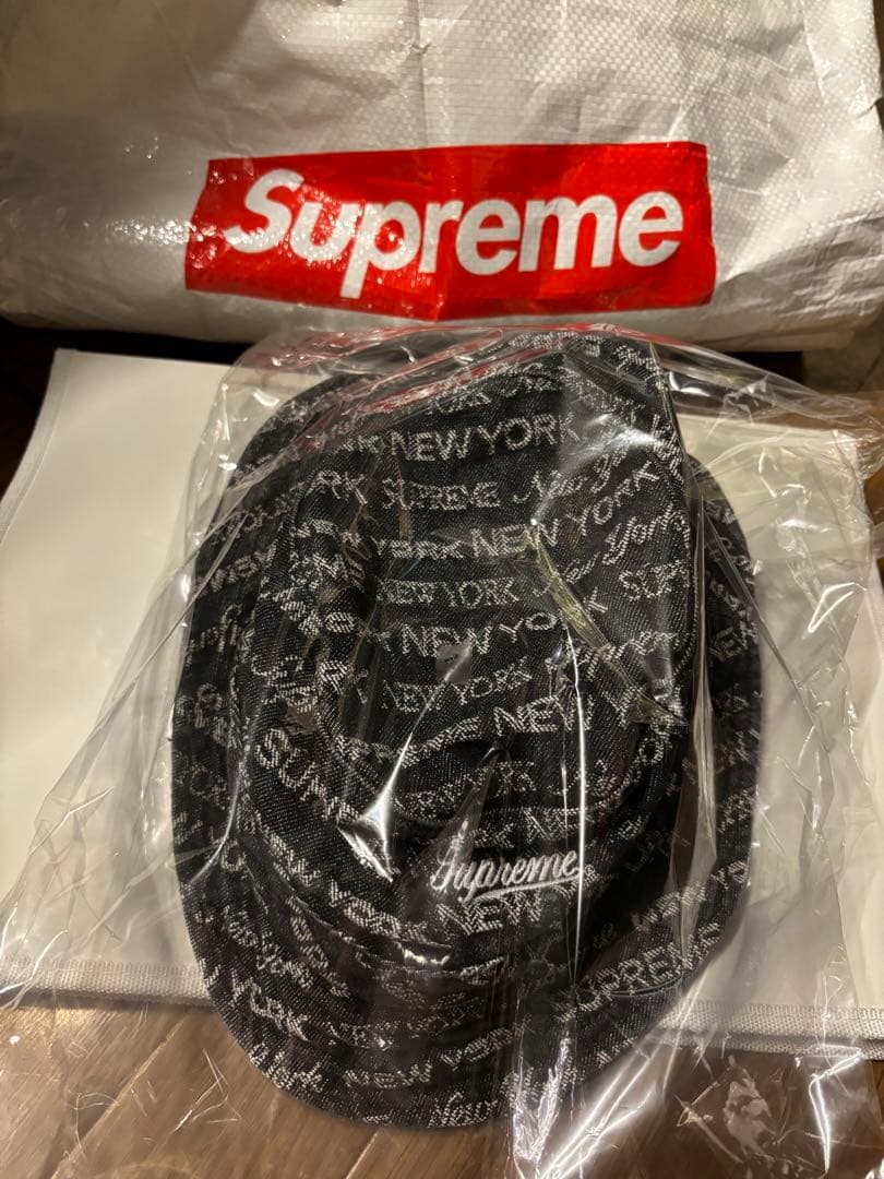 帽子 supremeMulti Type Jacquard DenimCrusher