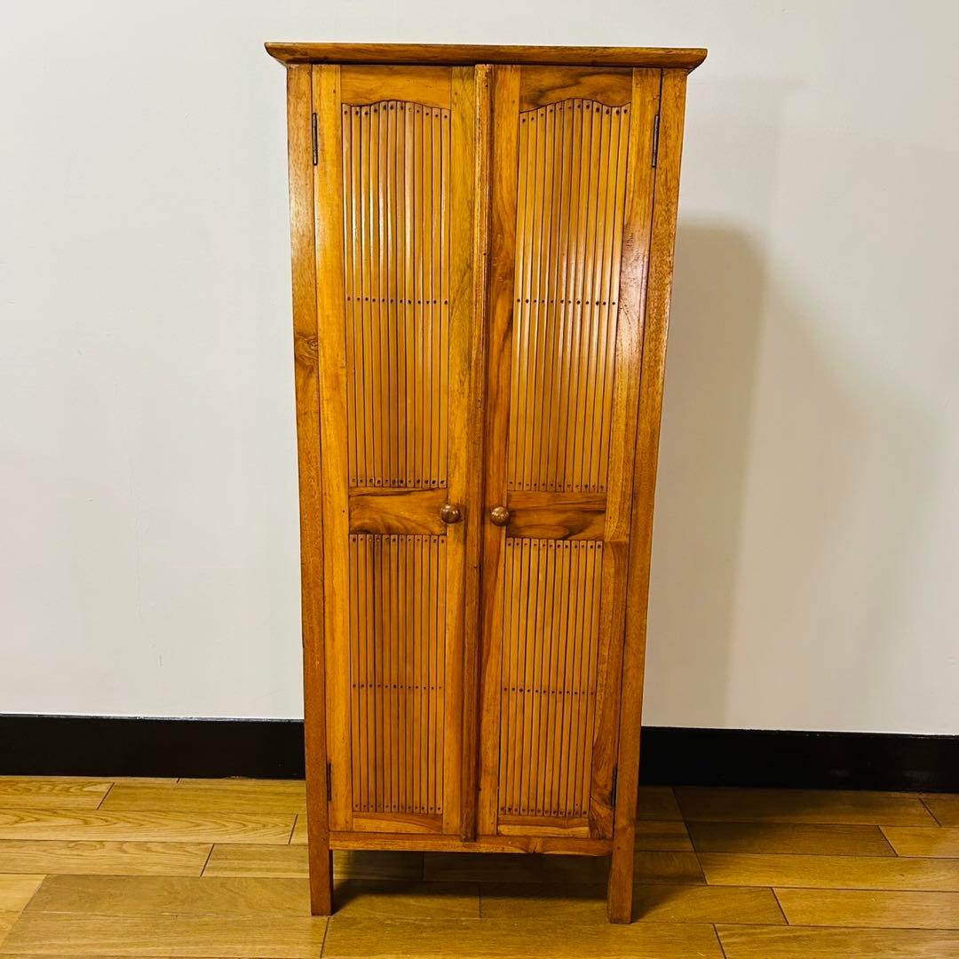 アジアンバンブー家具　バリ風家具　エスニック家具　キャビネット　送料込み