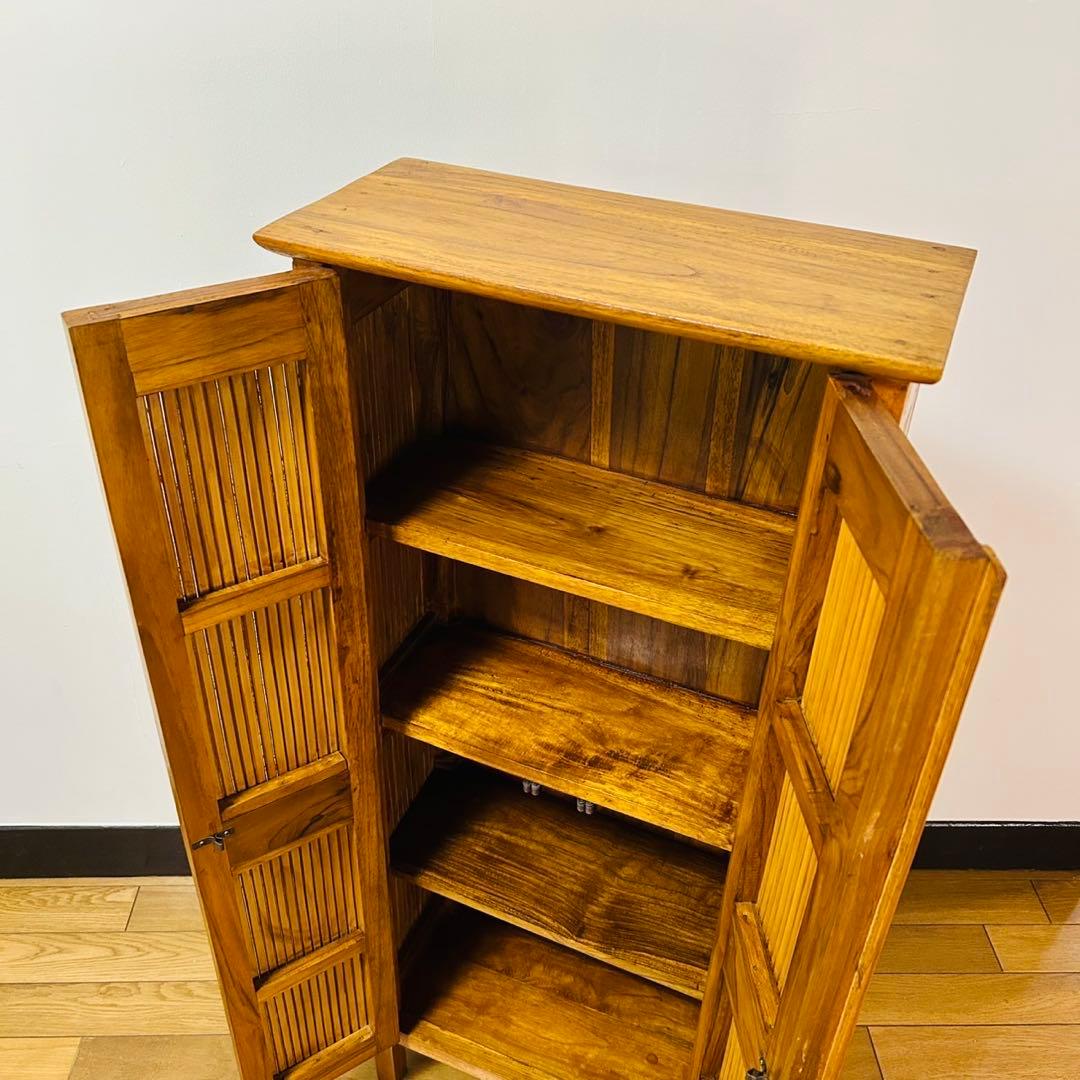 アジアンバンブー家具　バリ風家具　エスニック家具　キャビネット　送料込み