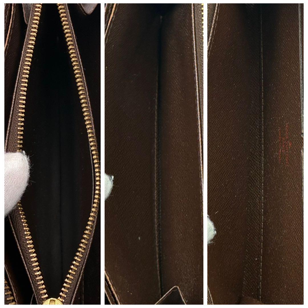 ルイヴィトン　ジッピーウォレット　長財布　ダミエ　エべヌ　ブラウン