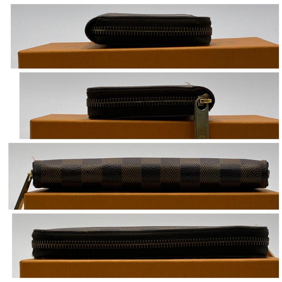 ルイヴィトン　ジッピーウォレット　長財布　ダミエ　エべヌ　ブラウン