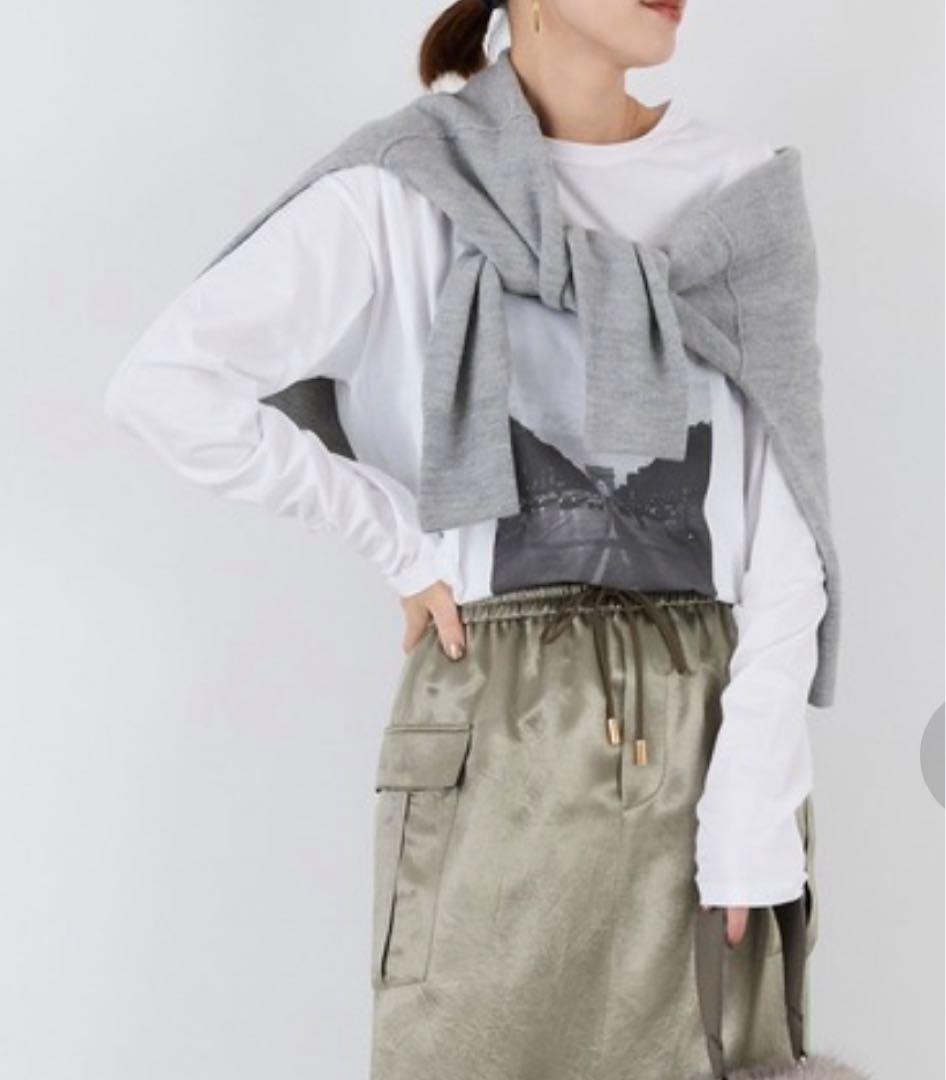 ☆新品！MICA&DEALフォトプリント 長袖Tシャツ ロンT