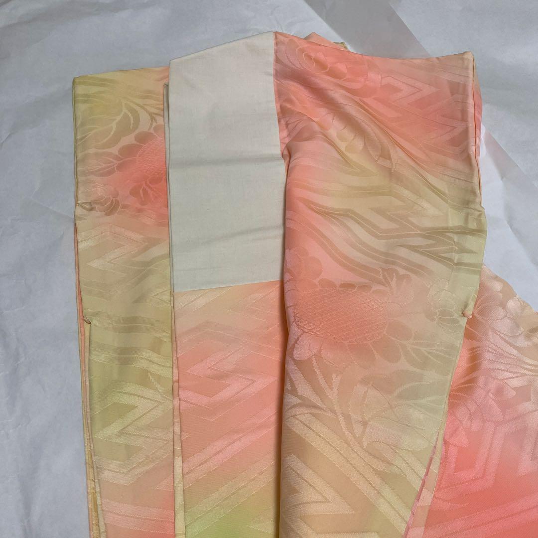 振袖　長襦袢　袋帯　3点セット　紺色　紫　有松絞り　鹿の子絞り　金駒刺繍　金彩