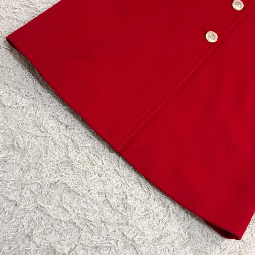 17636✨GUCCI アンゴラ ウール ステンカラーコート レッド