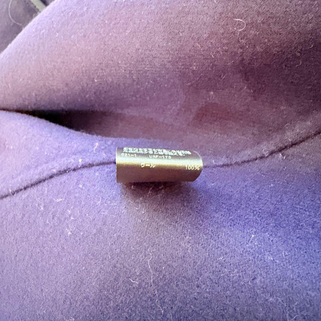 美品✨ドゥロワー　ウールケヌキノーカラージャケットコート　リバー　ダブルフェイス