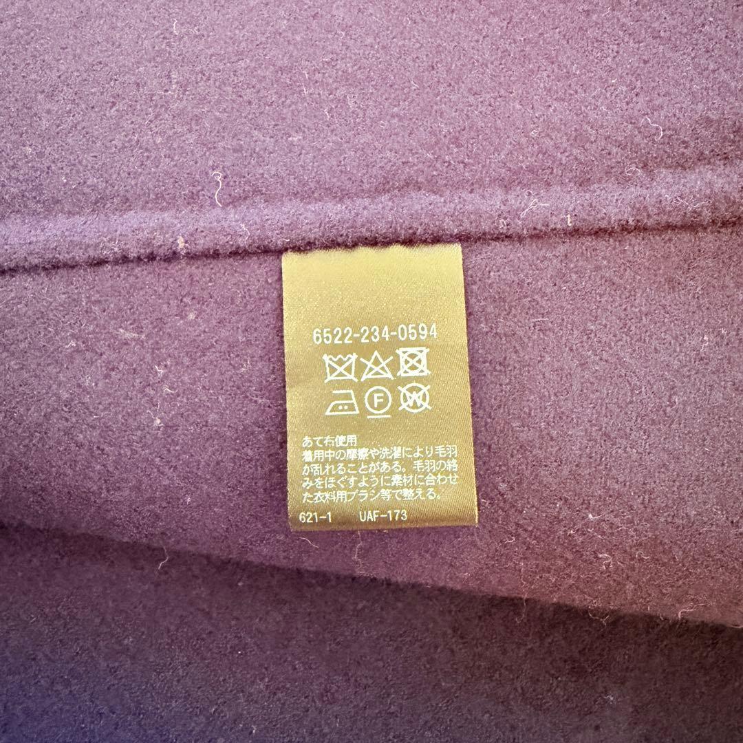 美品✨ドゥロワー　ウールケヌキノーカラージャケットコート　リバー　ダブルフェイス