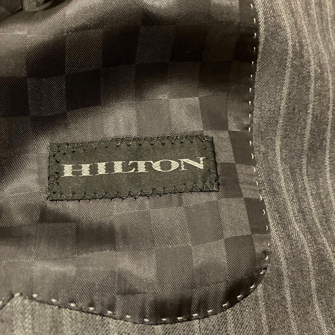極美品✨️HILTON コロンボ super130 スーツ 紺 チェック A 6