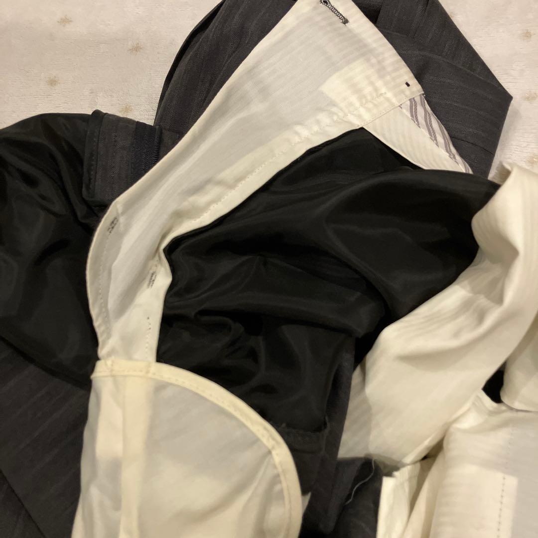 極美品✨️HILTON コロンボ super130 スーツ 紺 チェック A 6