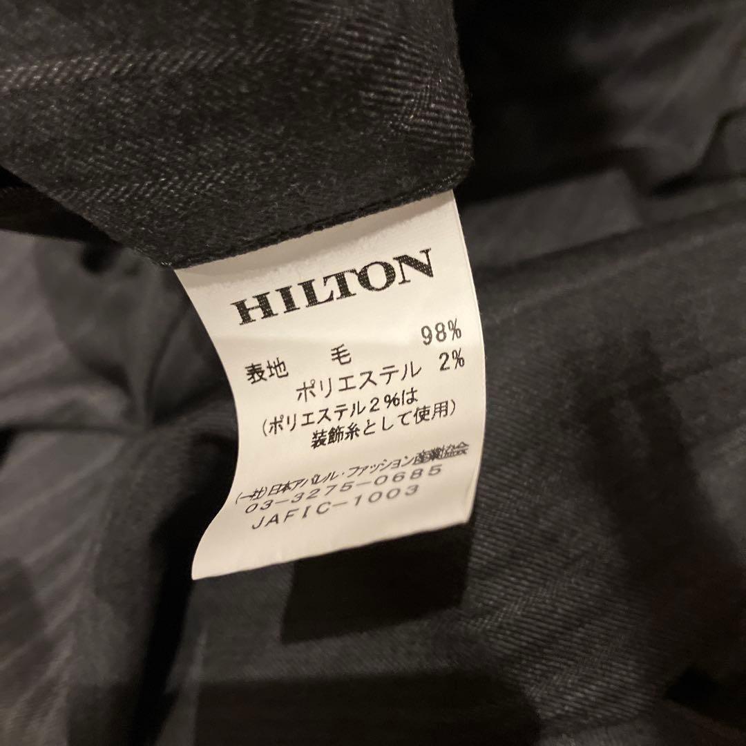 極美品✨️HILTON コロンボ super130 スーツ 紺 チェック A 6