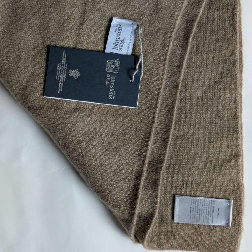 未使用　ジョンストンズ　マフラーストール　オッター