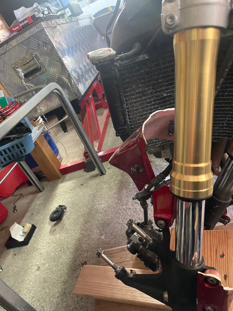 SHOWAバイクフロント倒立フォーク一本pc37