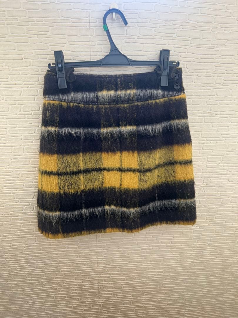 LILY BROWN ダブル釦ショート丈チェックコート&スカート