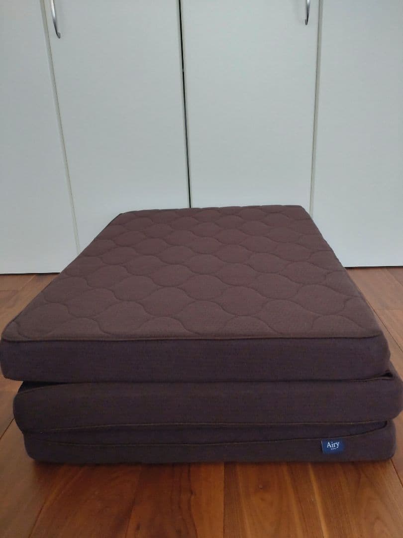 【58n】アイリスオーヤマ　エアリーマットレス　HG90-S　茶②