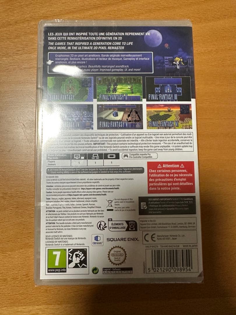 【新品】ファイナルファンタジー ピクセルリマスター Switch 欧州版