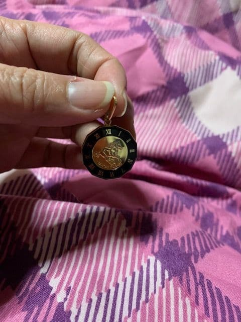 アクセサリー K18 YG ILLUSION GLASS PENDANT HORSE.