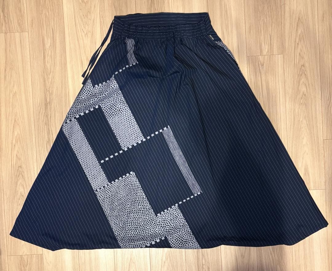 【未使用】SOUSOU 傾衣 着衣 梳毛間道 富士／濃紺×間ぬき Lサイズ