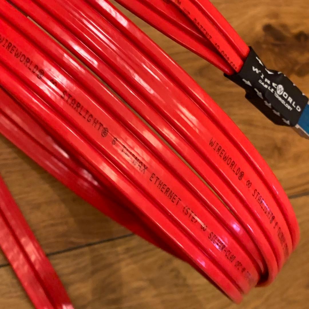 値下 美品 WIREWORLD LANケーブル Starlight8 (2m)