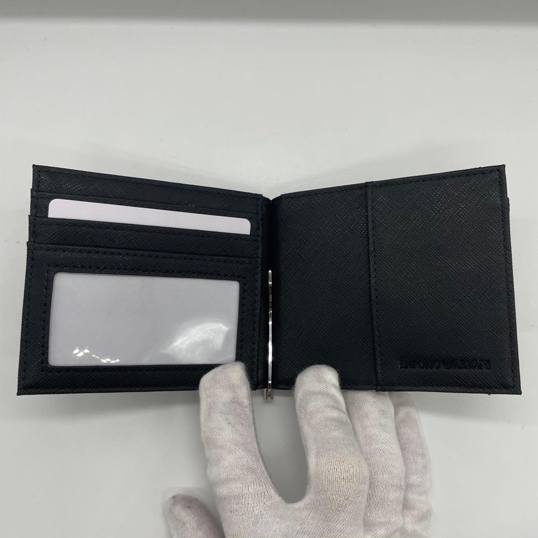 【未使用】 エンポリオアルマーニ マネークリップ付き コンパクトウォレット