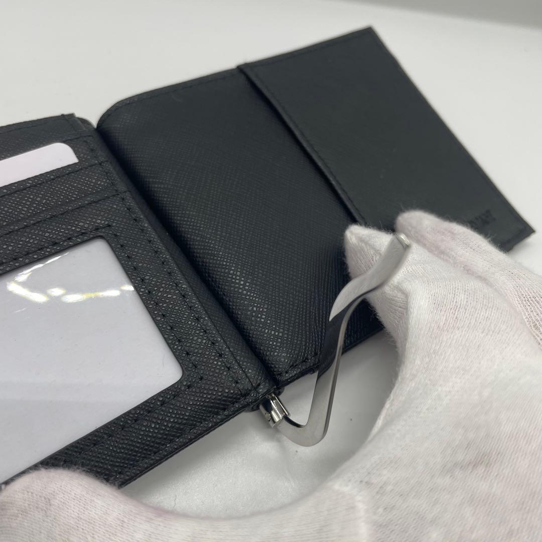 【未使用】 エンポリオアルマーニ マネークリップ付き コンパクトウォレット