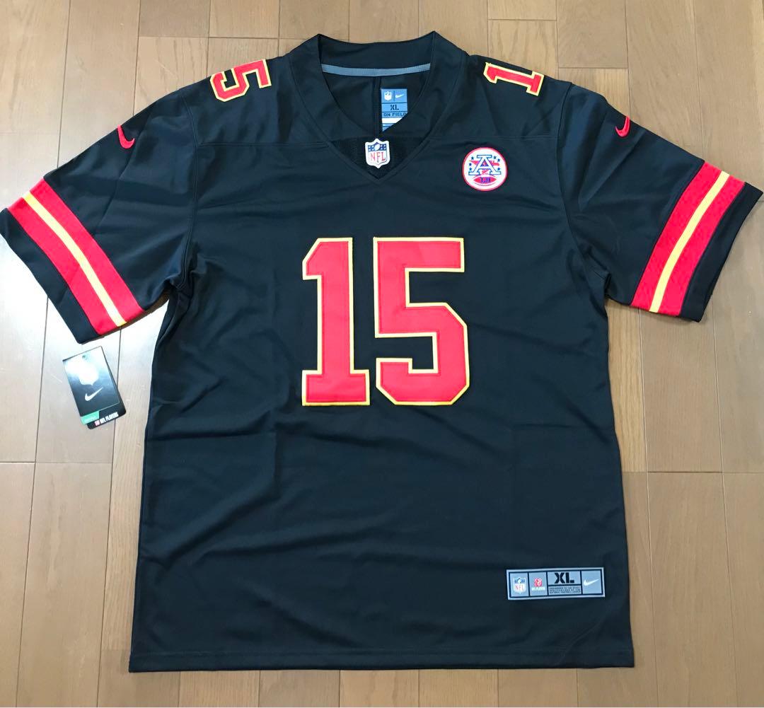 新品　チーフス　ユニフォーム　マホームズ　ブラック　NIKE　ジャージー　XL