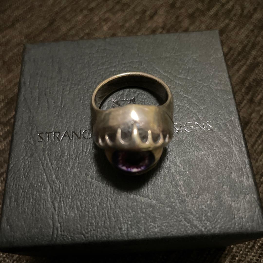 【廃盤品】義眼リング 血管入り ストレンジフリーク シルバー925 21号