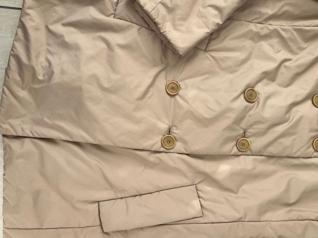 A-KR-S ベージュ ポリエステル中綿コート