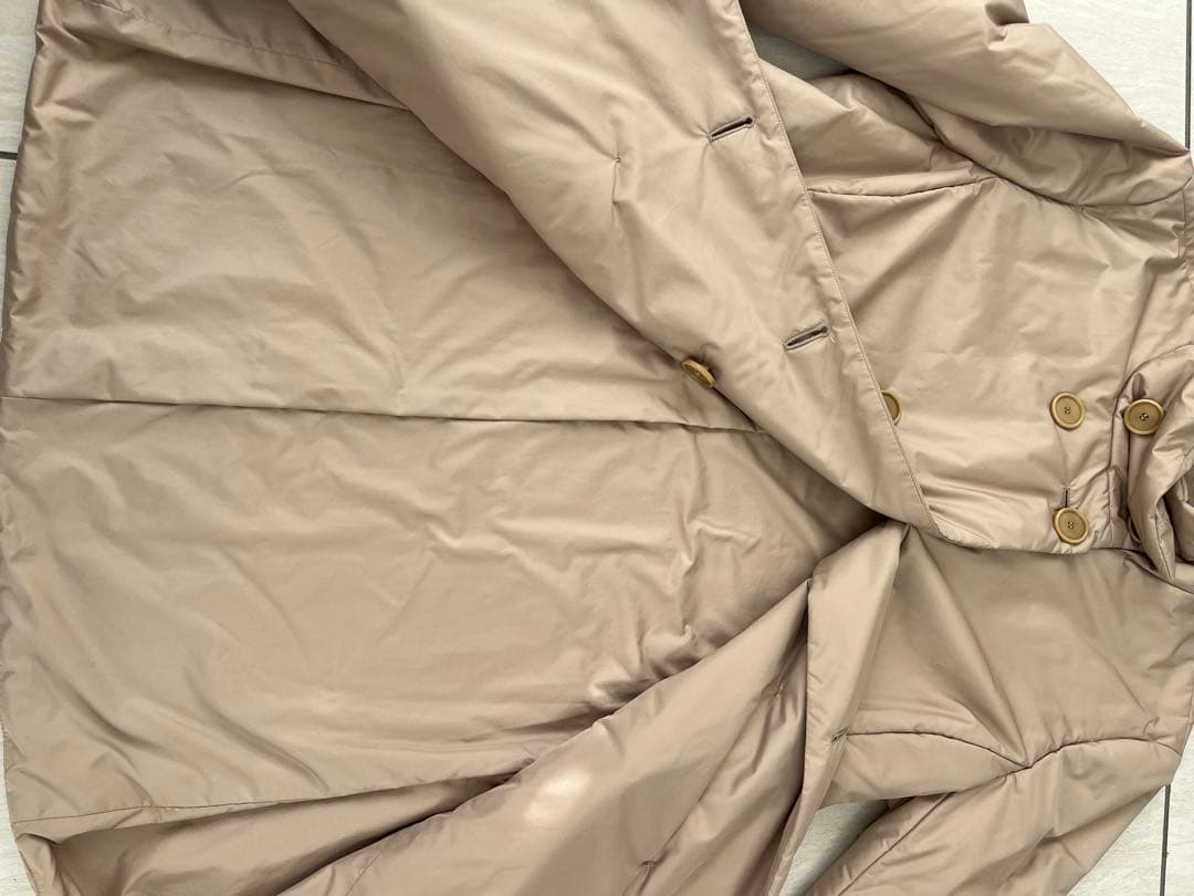 A-KR-S ベージュ ポリエステル中綿コート