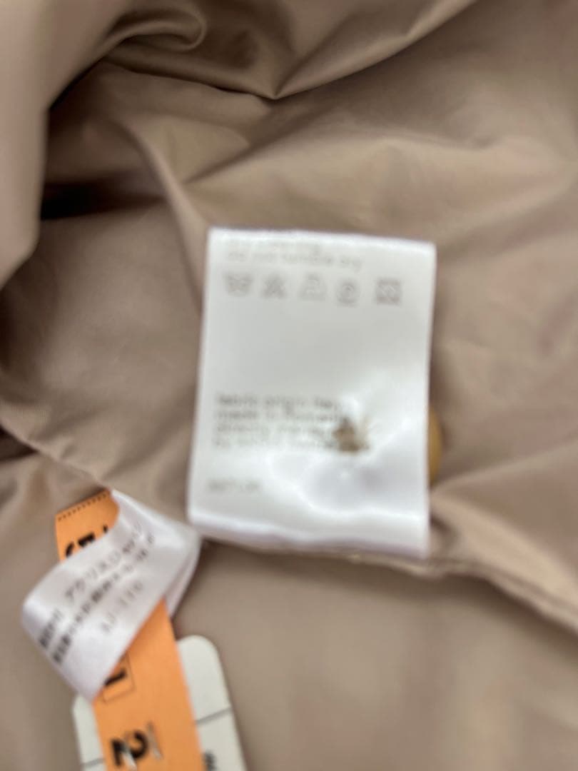 A-KR-S ベージュ ポリエステル中綿コート