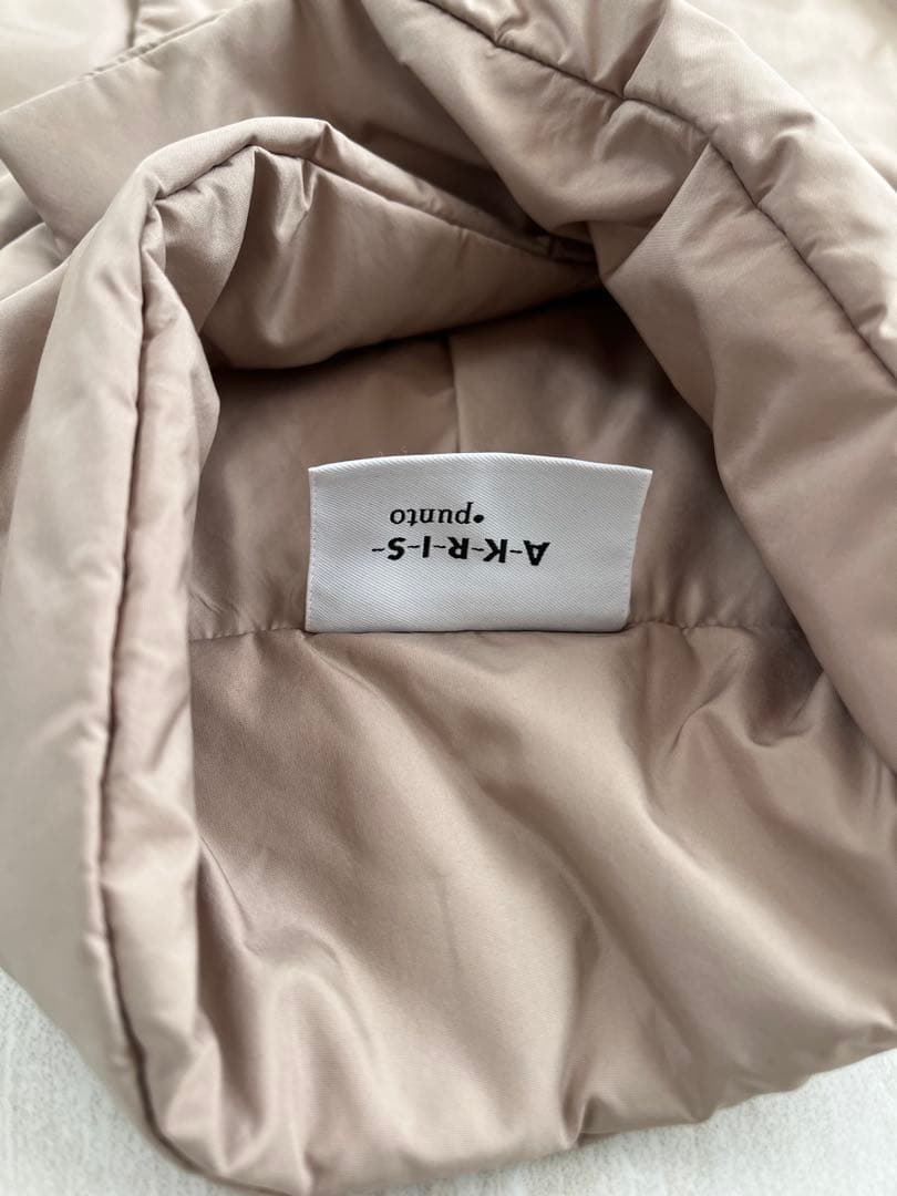 A-KR-S ベージュ ポリエステル中綿コート