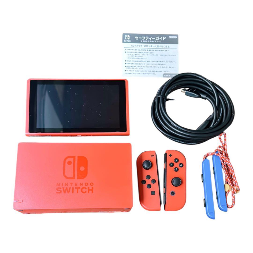 Nintendo Switch 本体　マリオレッド×ブルー セット