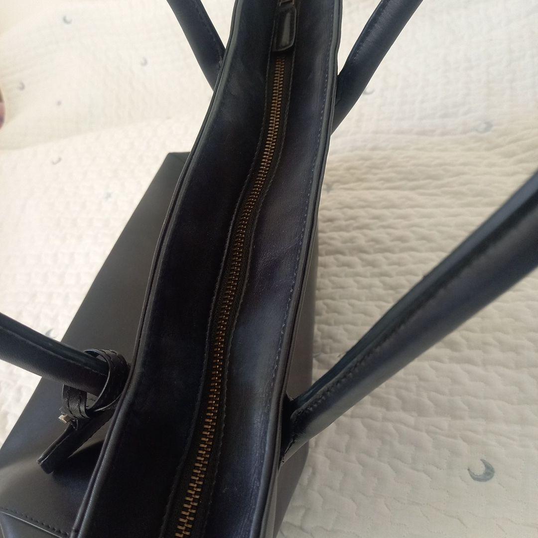 【保存バッグ付き☆】マザーハウス　アンティークボックストート　ブラック