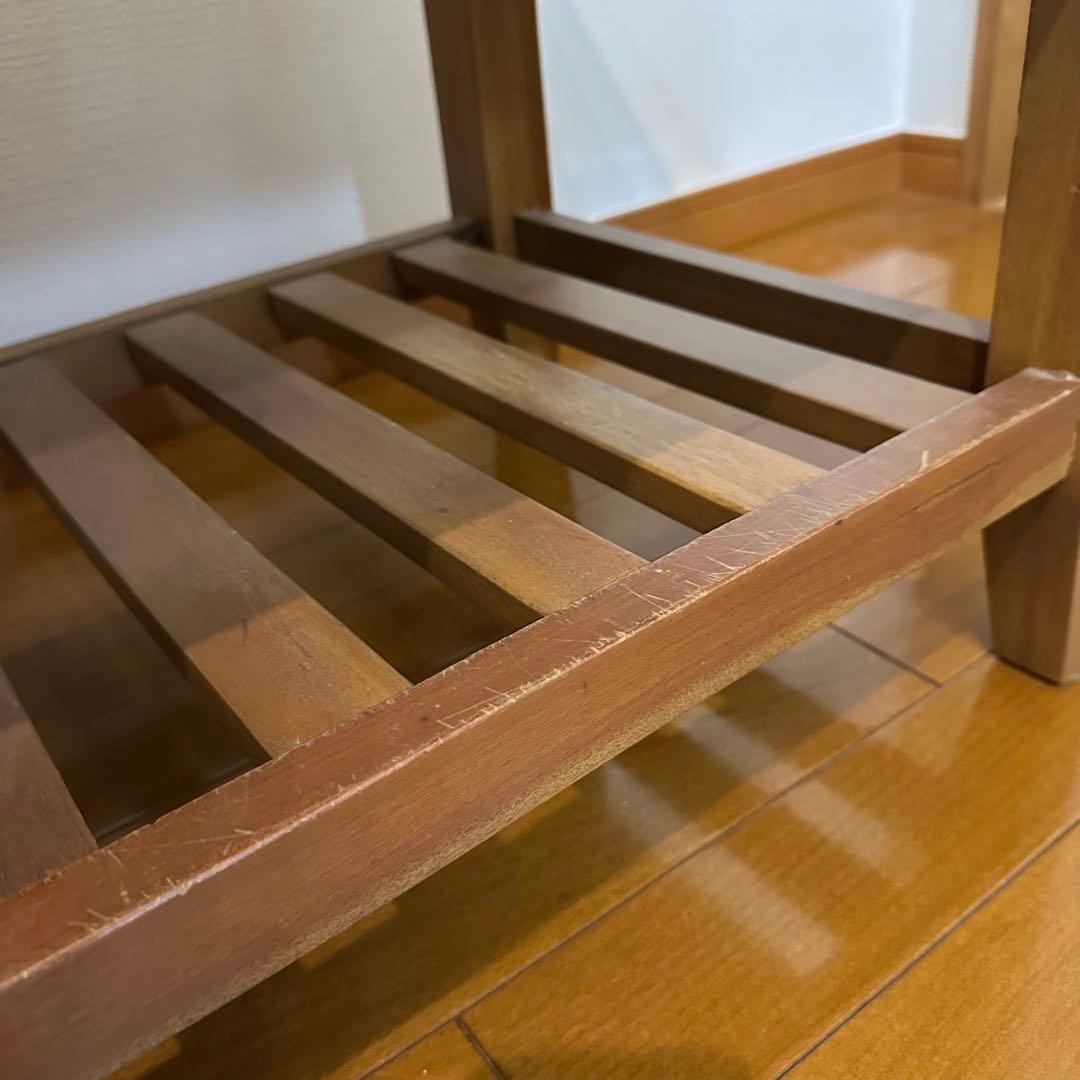 ローテーブル ガラス天板 引き出し付