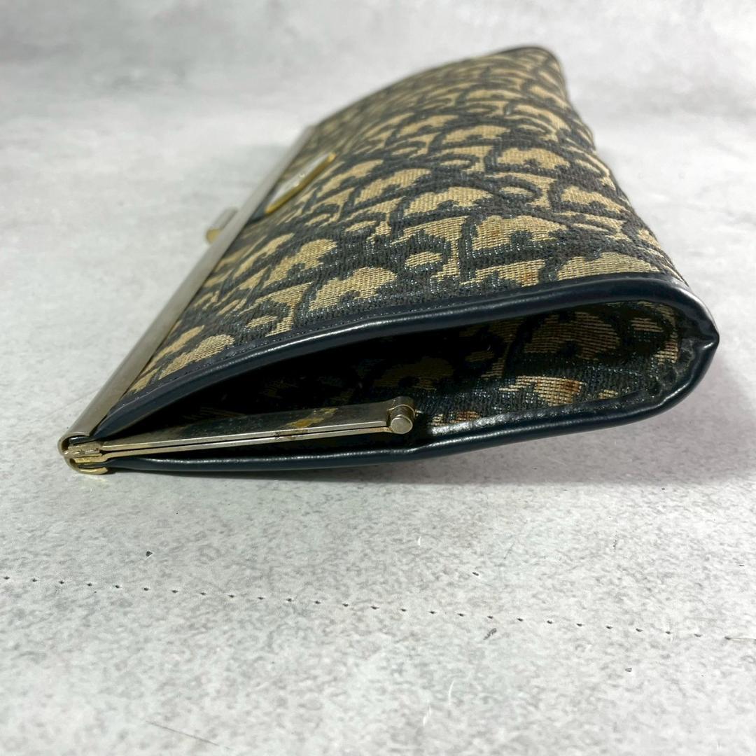 クリスチャンディオール がま口 バッグ トロッター クラッチ パーティ ベージュ