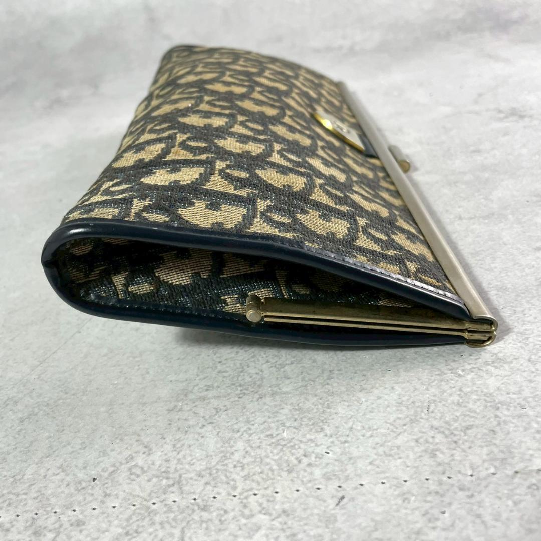 クリスチャンディオール がま口 バッグ トロッター クラッチ パーティ ベージュ