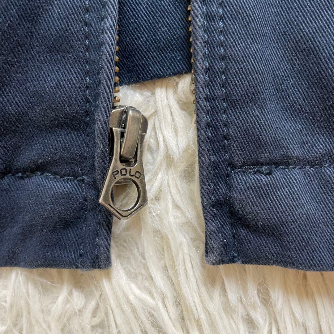 ゴ*平様 希少 90s 三角タグ ラルフローレン スイングトップ ネイビー S