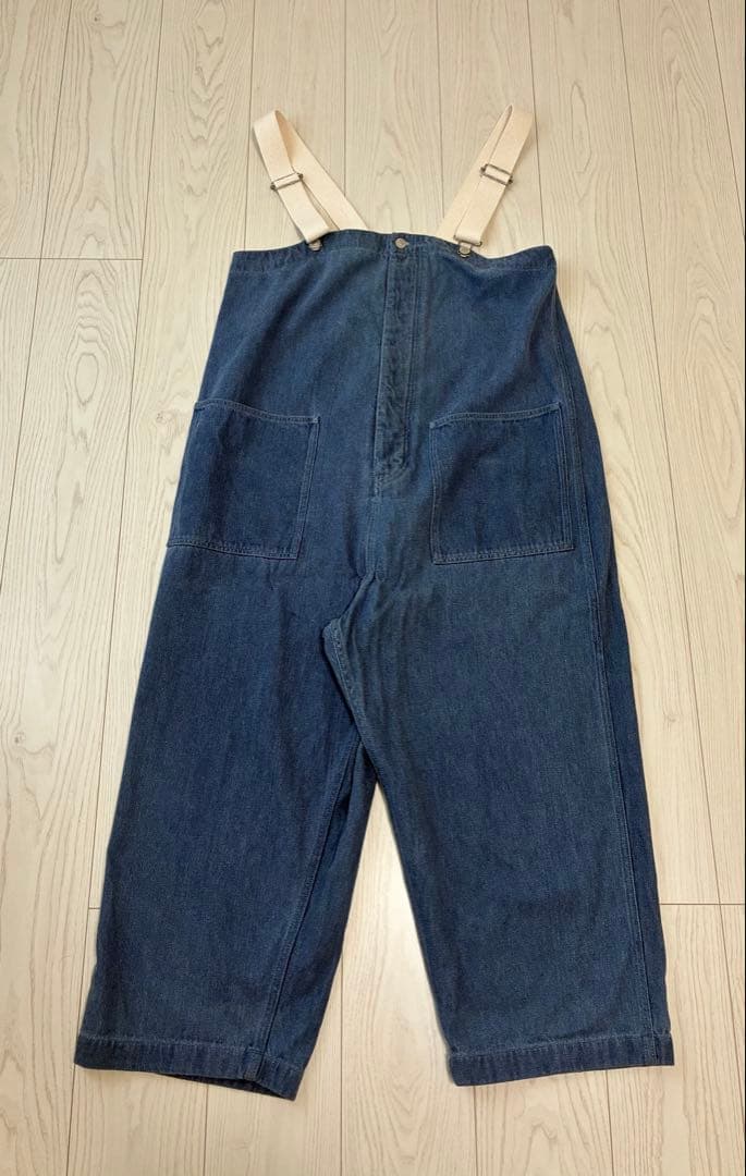 ネストローブ　デニムデッキサロペット　インディゴ