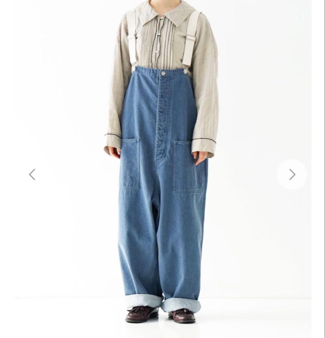 ネストローブ　デニムデッキサロペット　インディゴ