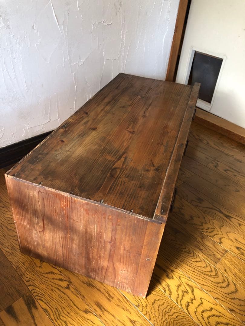 ■レトロ■古い木　引き出し３杯のローボード　テレビ台　ベンチ