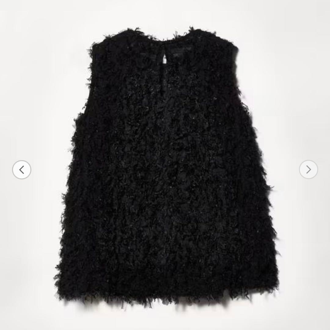 ユナイテッドアローズ ☆ ブラックファーベスト ノースリーブ